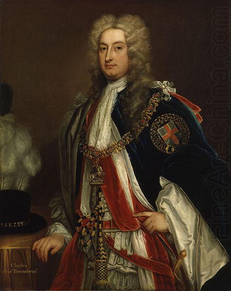 Sir Godfrey Kneller Portrait of Charles Townshend china oil painting image